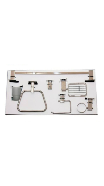 6pcs slim square base set accessories