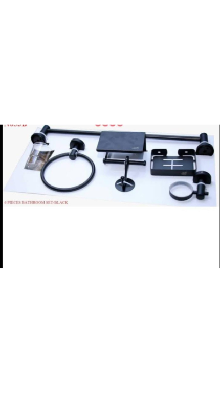 7pcs black bathroom Accessories