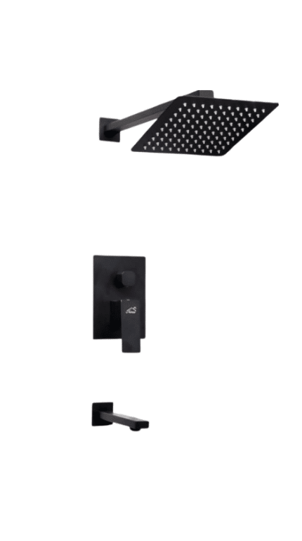 Black 4 way concealed shower Mixer
