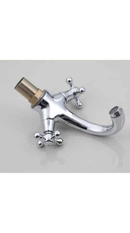 Chrome Double Handle Basin Mixer